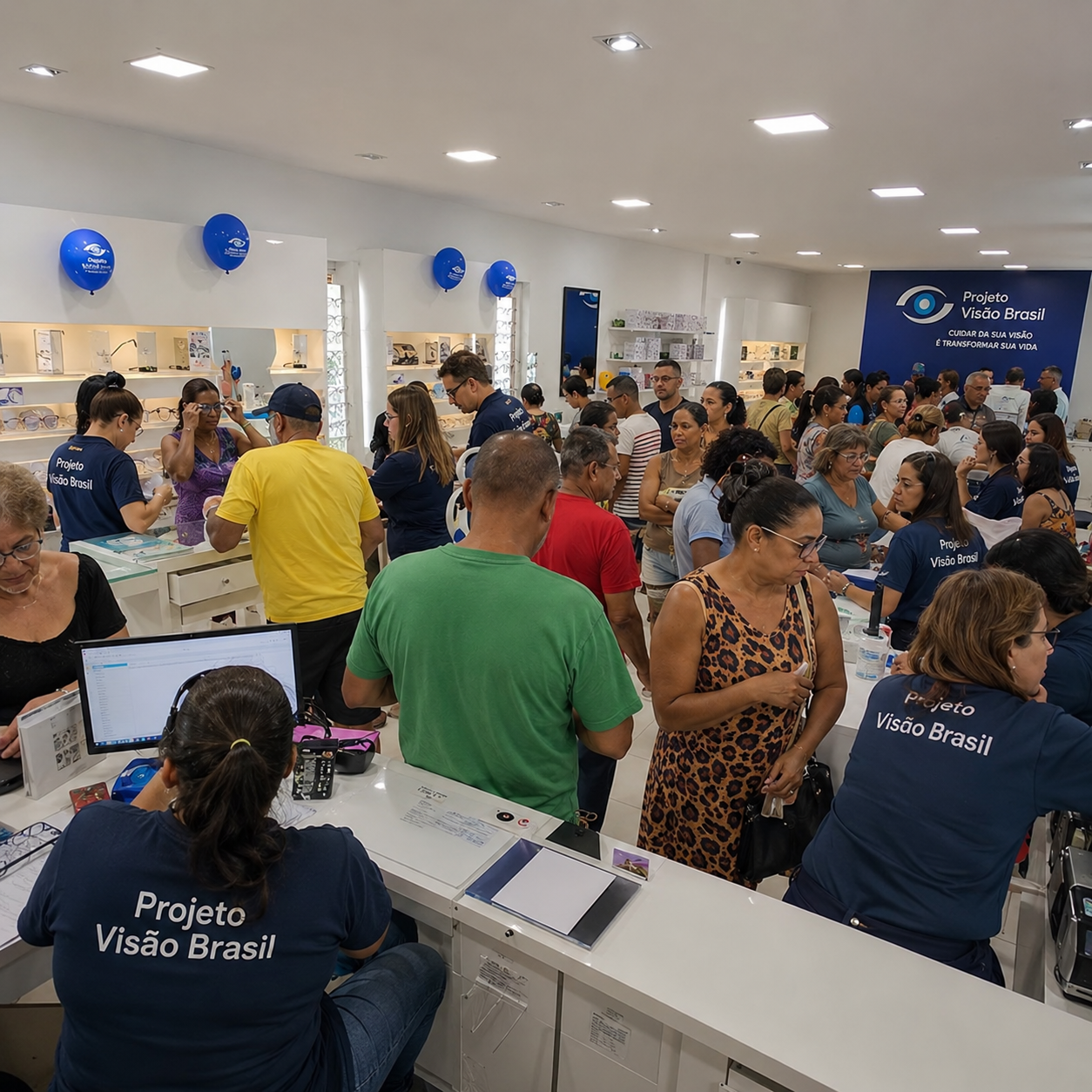 Movimento no atendimento